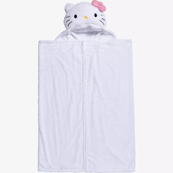Hello Kitty Plush Blanket with Pink Bow - Picture 2 of 2